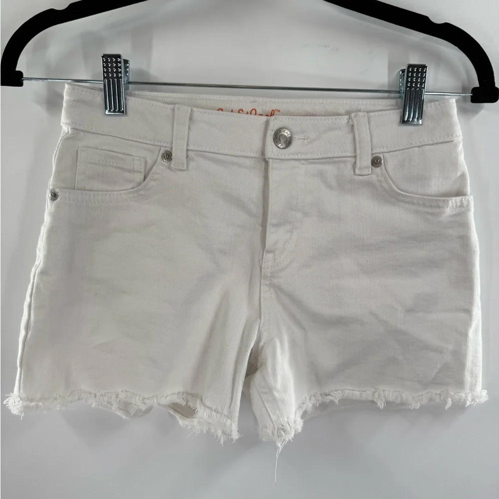 EUC Cat & Jack White Denim Cutoff Shorts